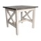 Flash Furniture Square 21.75 W, 21.75 L, Rubberwood (Parawood), Acacia Gray Top/Rustic White Frame LFS-4002-GRYWHT-GG - alternate 5